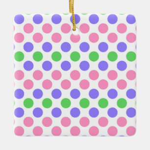 Punkte für die Trigender-Pride-Flag-Farben Keramikornament