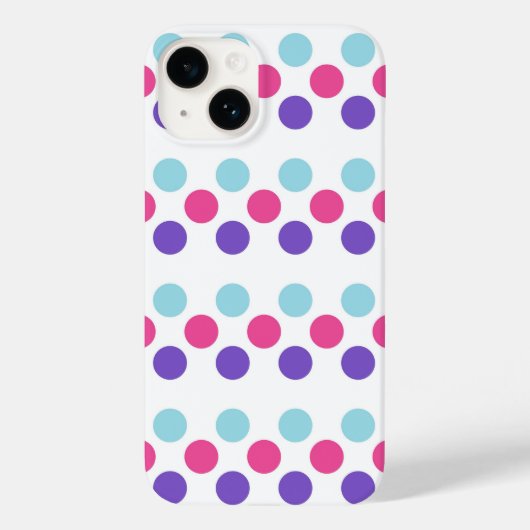 Punkte für mehrfache Flag-Farben Case-Mate iPhone Hülle (Rückseite)