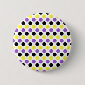 Punkte für nicht binäre Pride-Flag-Farben Button (Vorderseite)