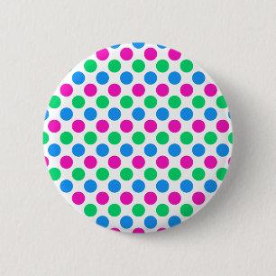 Punkte für polysexuelle Stachelfarben Button