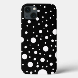 Punkte für schwarze und weiße Baugruppen Case-Mate iPhone Hülle