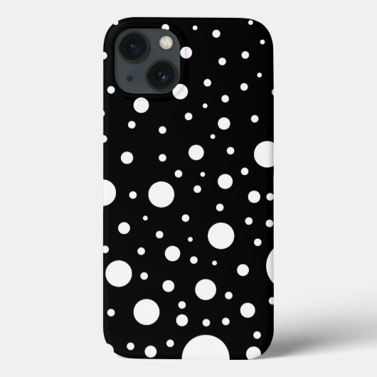 Punkte für schwarze und weiße Baugruppen Case-Mate iPhone Hülle (Rückseite)
