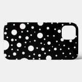 Punkte für schwarze und weiße Baugruppen Case-Mate iPhone Hülle (Rückseite (Horizontal))
