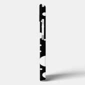 Punkte für schwarze und weiße Baugruppen Case-Mate iPhone Hülle (Rückseite / Links)