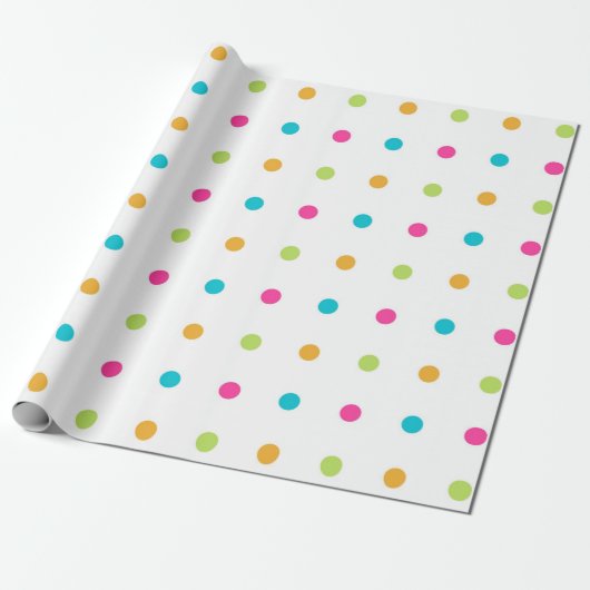 Punkte Geschenkpapier (Ungerollt)