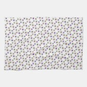 Punkte (gold/grün/lila) geschirrtuch (Horizontal)