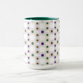 Punkte (gold/grün/lila) tasse (Zentrum)