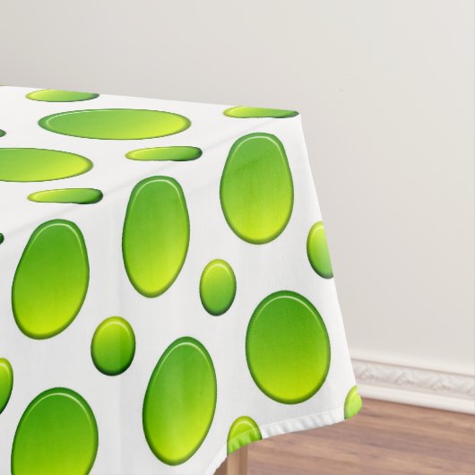 Punkte grünes Element Tischdecke (Beispiel)