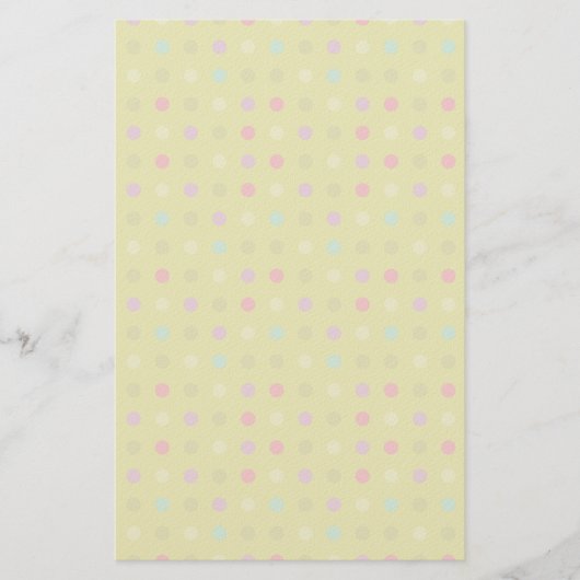 Punkte-Hintergrundmuster Briefpapier (Vorderseite)