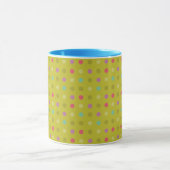 Punkte-Hintergrundmuster Tasse (Zentrum)