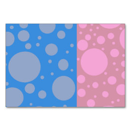 Punkte Horizontal 8,9 cm x 12,7 cm Tischkarte Tischnummer