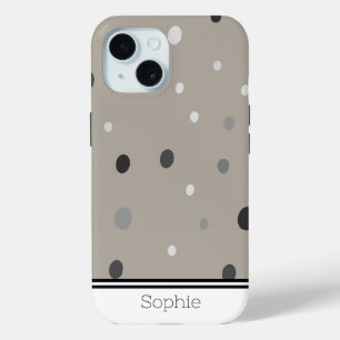 Punkte in Beige Custom Case-Mate iPhone Hülle