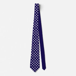 Punkte in navyblau und weiß krawatte