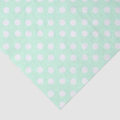 Punkte in pastellgrün mint seidenpapier (Ausschnitt)
