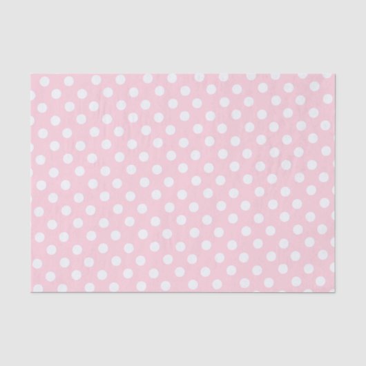Punkte in Pastellrosa  Seidenpapier (Vorderseite)