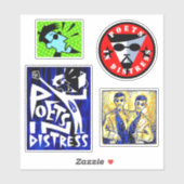 PUNKTE IN STRECKERBLATT AUFKLEBER (Blatt)