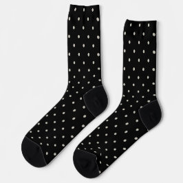Punkte-Klassiker-Muster Punktmuster monochrom Socken