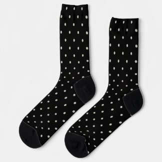 Punkte-Klassiker-Muster Punktmuster monochrom Socken