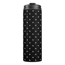Punkte Klassisches Muster Punktmuster monochrom Thermosbecher