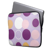 Punkte-Kreis-Retro-Muster Laptopschutzhülle (Vorderseite Links)