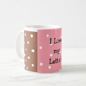 Punkte-Latte-Design Kaffeetasse (Vorderseite Links)