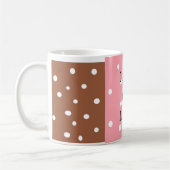 Punkte-Latte-Design Kaffeetasse (Links)