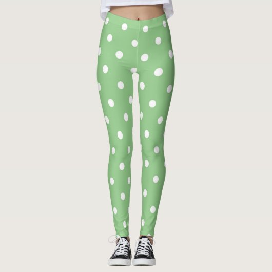 Punkte Leggings drucken (Vorderseite)