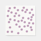 Punkte lila / Lavendel Serviette (Vorderseite)