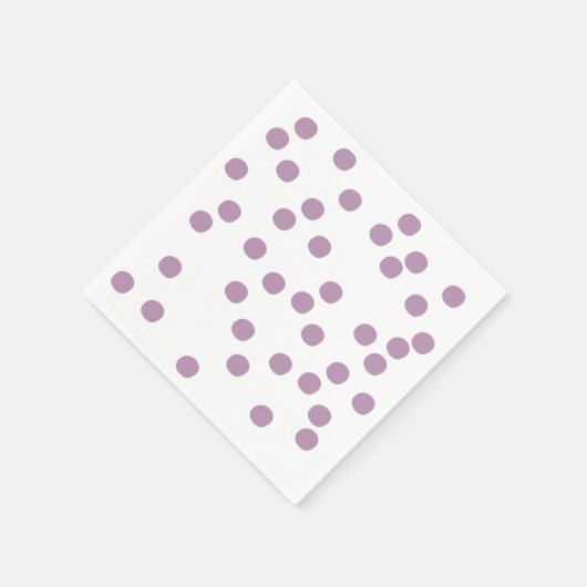 Punkte lila / Lavendel Serviette (Ecke)