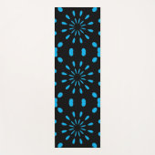 Punkte mit schwarz und blau yogamatte (Vorderseite)