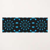 Punkte mit schwarz und blau yogamatte (Vorderseite (Horizontal))