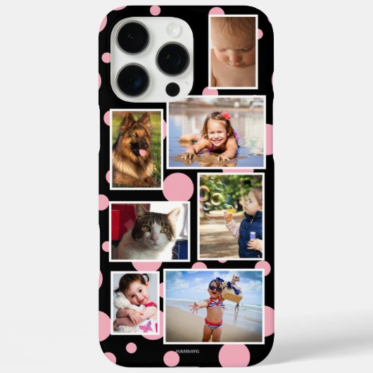 Punkte-Multi-Foto-Handyhülle HAMbWG Case-Mate iPhone Hülle (Rückseite)