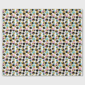 Punkte-Muster 10 Geschenkpapier (Flach)