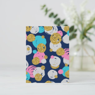 Punkte-Muster 11 Postkarte