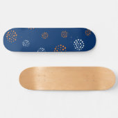 Punkte-Muster 13 Skateboard (Horizontal)