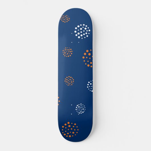 Punkte-Muster 13 Skateboard (Vorderseite)
