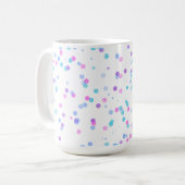 Punkte-Muster, 15oz Kaffeetasse (Vorderseite Links)