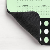 Punkte-Muster – Kalender 2026 Mousepad (Ecke)