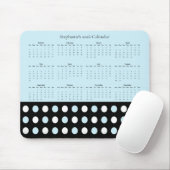 Punkte-Muster – Kalender 2026 Mousepad (Mit Mouse)