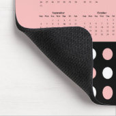 Punkte-Muster – Kalender 2026 Mousepad (Ecke)