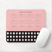 Punkte-Muster – Kalender 2026 Mousepad (Mit Mouse)