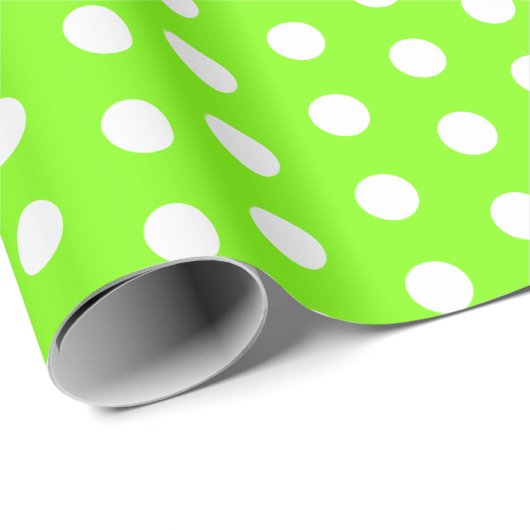 Punkte Muster Lebendige Farben Geschenkpapier (Rolleneckpunkt)