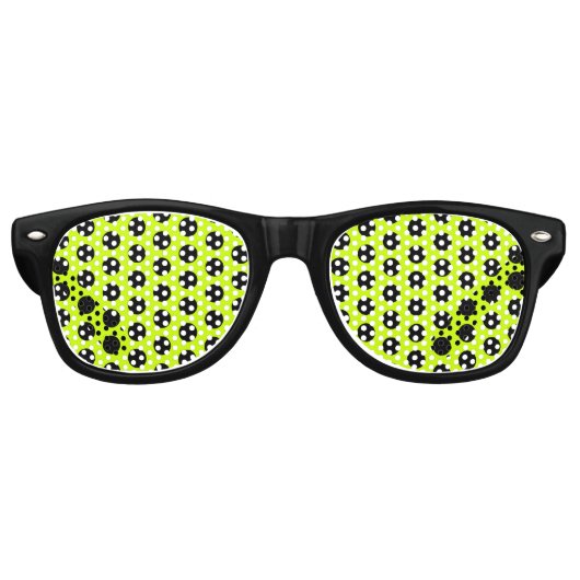 Punkte Muster schwarz + Ihre Hintergrundfarbe Sonnenbrille (Vorderseite)