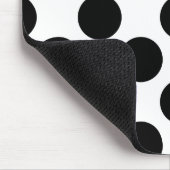 Punkte nahtloses Muster schwarz + Ihr Rücken Mousepad (Ecke)
