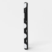 Punkte nahtloses Muster weiß + Ihr Backgr. Case-Mate iPhone Hülle (Hinten/Links)