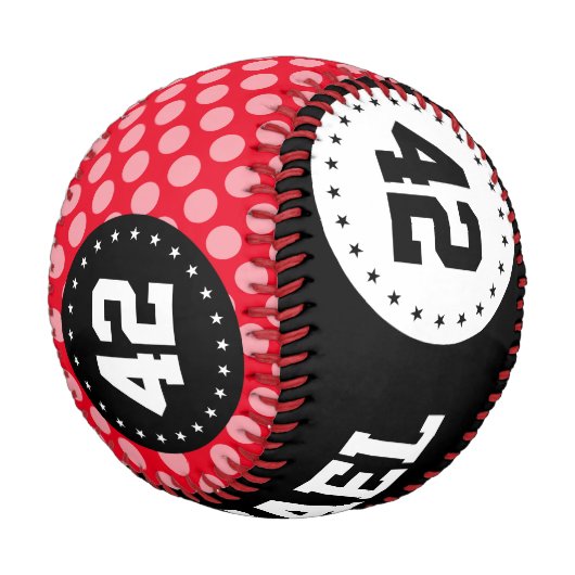 Punkte nahtloses Muster, weißes Transp. + Ihr Back Baseball (Schrägansicht)