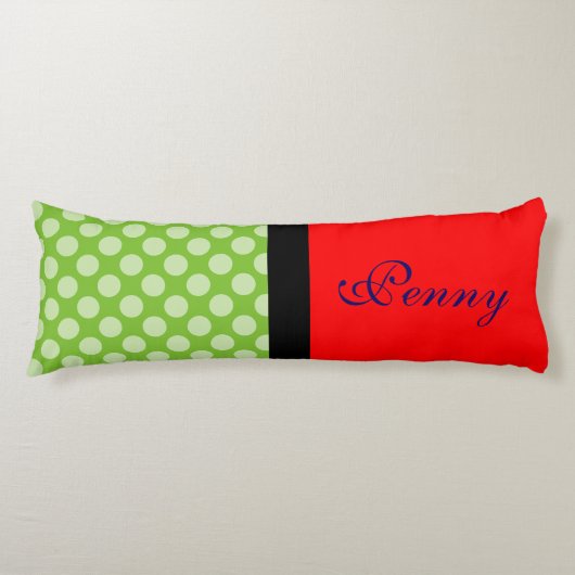 Punkte nahtloses Muster, weißes Transp. + Ihr Back Seitenschläferkissen (Vorderseite)