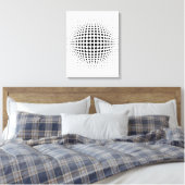 Punkte - optische Täuschung Leinwanddruck (Insitu (Schlafzimmer))