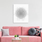 Punkte - optische Täuschung Leinwanddruck (Insitu (Wohnzimmer))