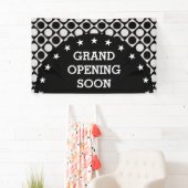 Punkte & Plätze & Sterne / Schwarz-weiß + Ihre Ide Banner (Insitu)